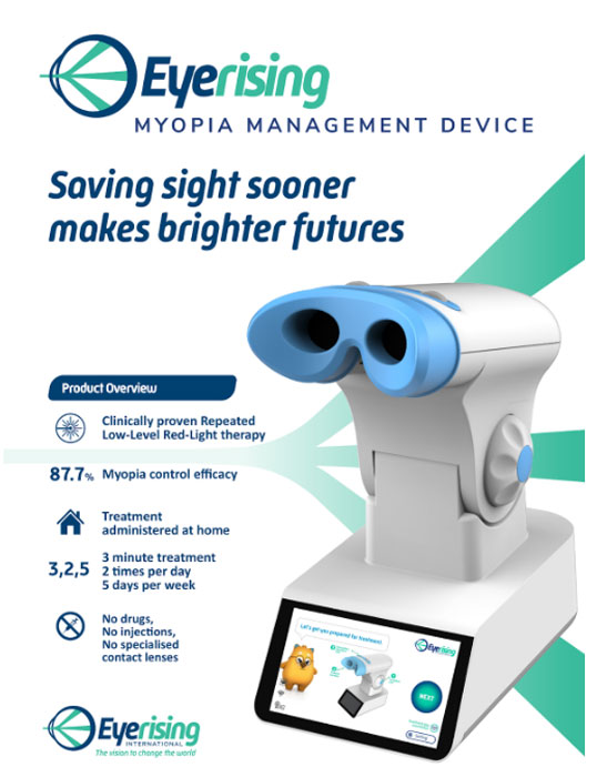 Eyerising Myopia Solution light-therapy device